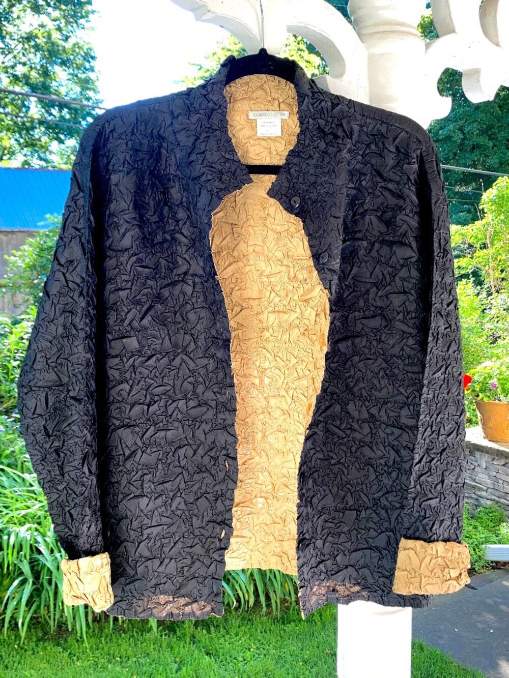 Lounardi Collection Lightweight Crinkle Evening Jacket